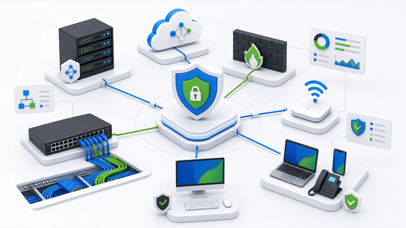 Network & Security Solutions monitoring dashboard
