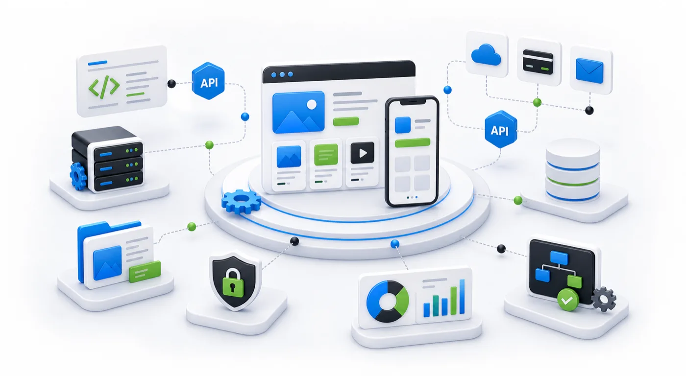Website & App Development monitoring dashboard