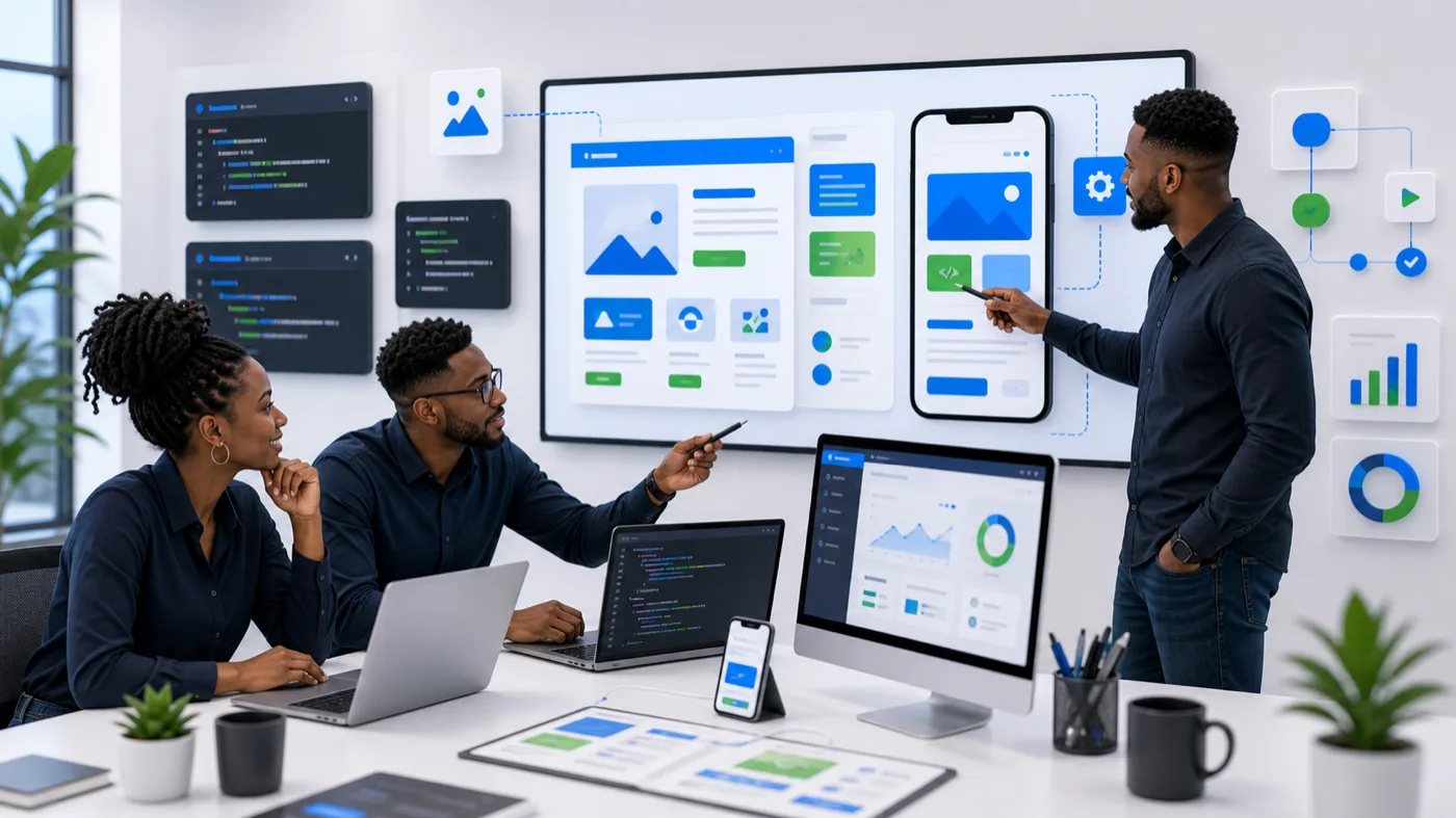 Website & App Development team and operations dashboard
